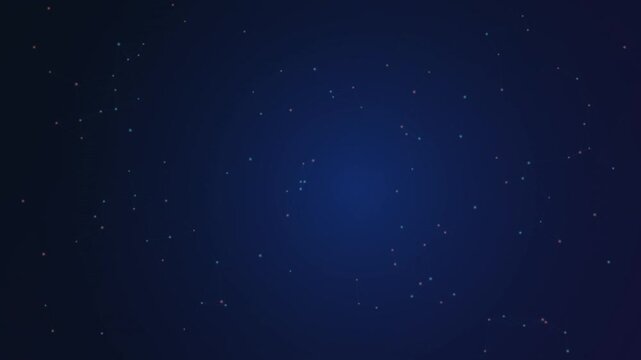 Abstract blue particle field background for technology or futuristic themes