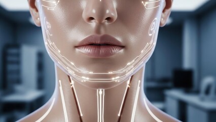 Advanced human-robot interface demonstrating seamless biometric integration for future technology