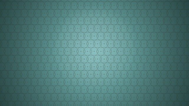 Intricate geometric pattern animation against a teal backdrop