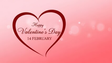 Happy valentine's day on february 14