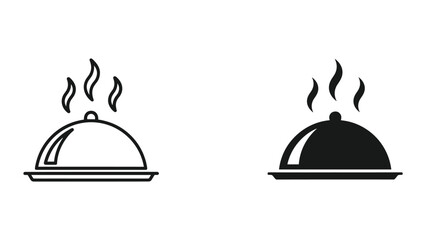 Hot food served under dome cloche © jpgbazar