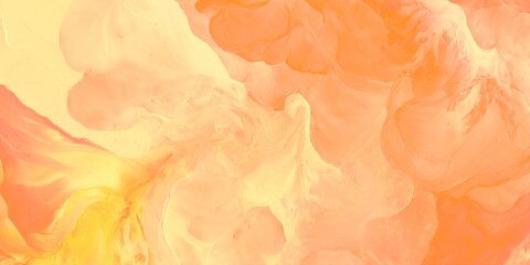 vibrant orange and yellow abstract smoke background with soft blended colors and textures high quality professional © Daiyan