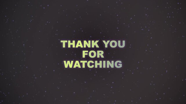 Gratitude expressed with a cosmic, starry farewell