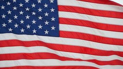 Obraz premium American flag on a blue background