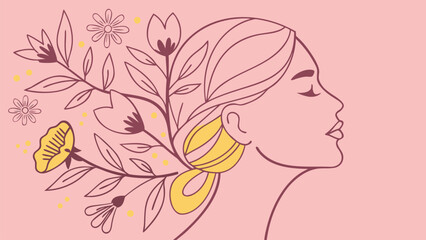 Feminine Calligraphy Women&rsquo;s Day Greeting