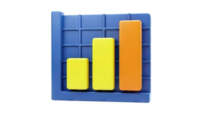 3D Bar Chart Icon