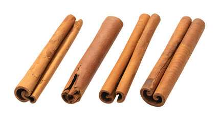 Cinnamon sticks on black background for culinary and baking projects