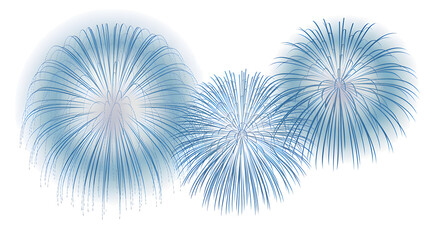 Stunning blue burst effects on black background for dynamic visual projects