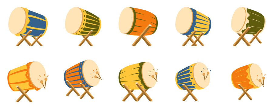 Traditional Bedug Drum Set