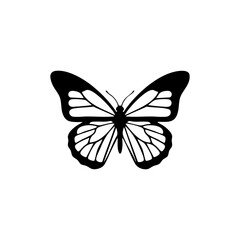 Fototapeta premium Minimal Butterfly Silhouette Vector Illustration