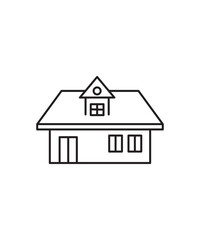 Fototapeta premium house icon, vector best line icon.