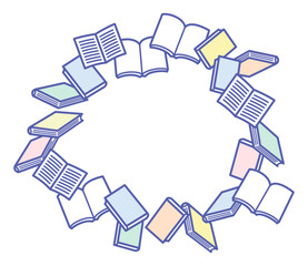 simple frame of many books