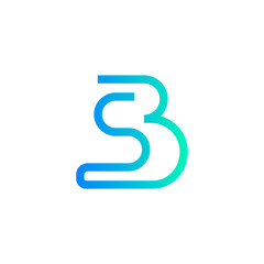 Obraz premium BS Alphabet Logo Vector Leaf Flame Eco Energy Abstract Symbol EPS