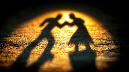 Domestic violence legal aid scene showing support interaction representing protection justice system responsibility environment lighting