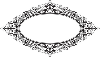 Luxury Vintage Ornamental Frame Art