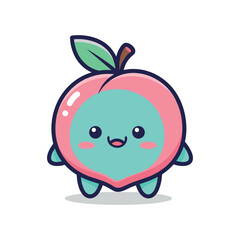 Adorable Cartoon Apple Character Illustration