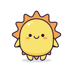 Adorable Cartoon Sun Character Illustration