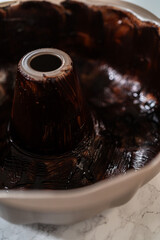 Bundt Pan Prep-Cocoa Shortening for Perfect Baking