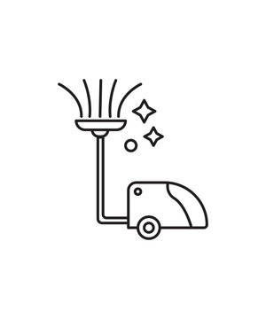 clining machine icon, vector best line icon.