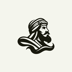 Fototapeta premium Arabian Sultan Logo