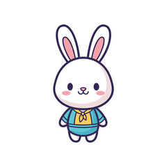 Obraz premium Adorable Cartoon Bunny Character Design