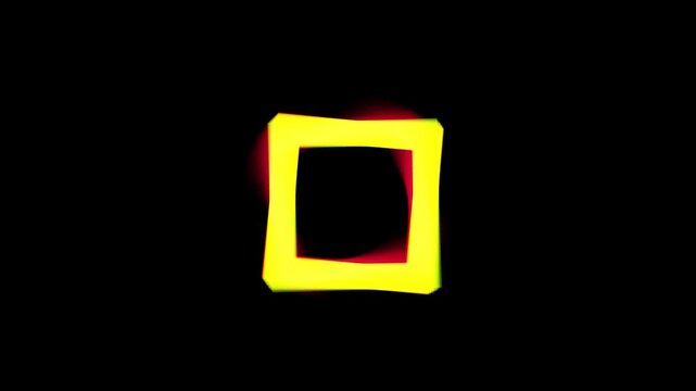 Minimalist Tech Square Preloader Icon