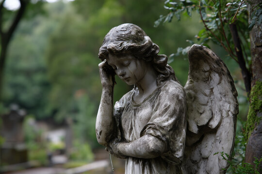 Serene Garden Angel Statue