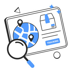tracking delivery  illustration for application design and ecommerce website design needs