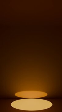 Advertising Stage Product Showcase - Warm Spotlight Background Loop