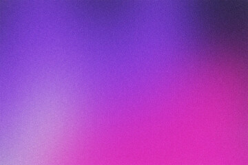 Fototapeta premium Abstract purple pink gradient background with soft grain texture