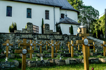 Cmentarz z pierwszej wojny światowej, żołnierze, bitwa, gr&oacute;b, mogiła 