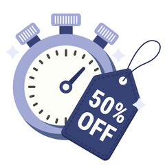 flash sale  illustration for application design and ecommerce website design needs