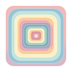 Soft pastel concentric squares abstract pattern
