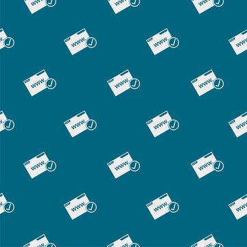 Domain Name Registration seamless pattern isolated on color background