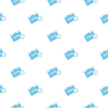 Domain Name Registration seamless pattern isolated on white background