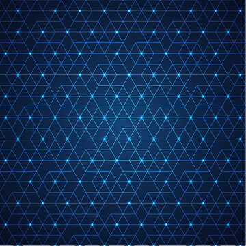 Abstract technology background with a seamless pattern of simple geometric shapes. Stylish texture