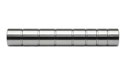 Stack of Neodymium Magnets Isolated on White Background for Industrial Use