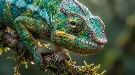 Chameleon Macro on a Jungle Twig