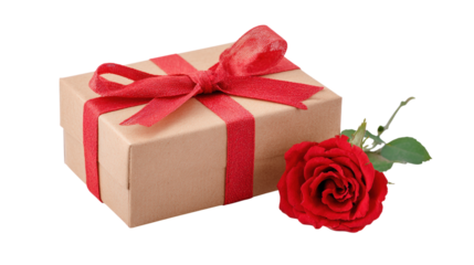 Square gift box with ribbon rose for love on checkered background ninety characters