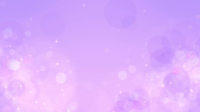淡い紫色のキラキラ背景ループ動画 / Pale purple sparkling glitter particles loop background video