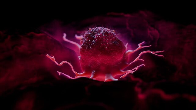 Malignant Metastatic Tumor Mass with Angiogenesis - 3D Medical Animation