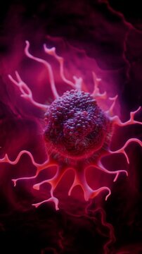 Malignant Metastatic Tumor Mass with Angiogenesis - 3D Medical Animation