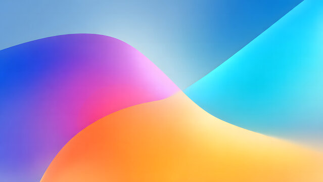 Colorful Smooth Abstract Fluid Gradient Background - Powered by Adobe