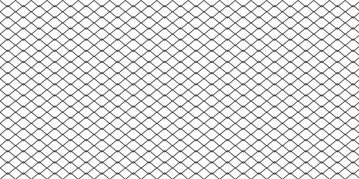 Net texture pattern on white background. Net texture pattern for backdrop and wallpaper. Realistic net pattern with black squares