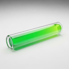 Test tube with green liquid