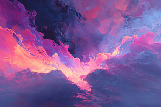 Digital art creative illustration isolated on transparent background