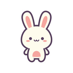 Obraz premium Adorable Cartoon Bunny Illustration