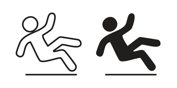 Slippery floor icon