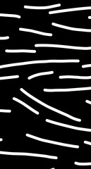 Abstract Magnetic Field Lines Background. Black and white design vector.