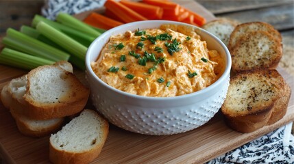 Easy Crockpot Buffalo Chicken Dip for Parties: Cozy, Spicy, Crowd-Pleasing Comfort --ar 16:9 --v 7 Job ID: 3cdf1328-1c5c-4481-80e5-0ce7eed6d242
